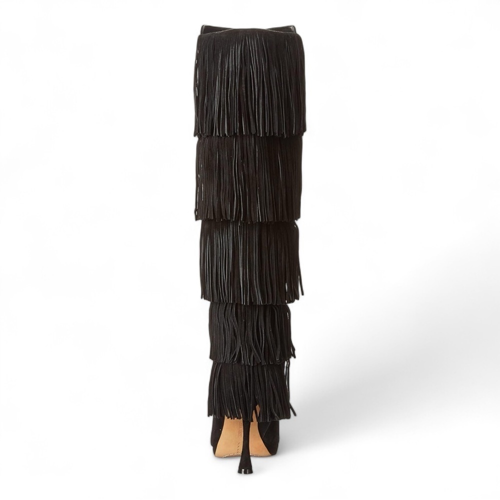 Vince Camuto Panaryaz Fringe Embellished Knee High Boot NWT - Picture 5 of 9
